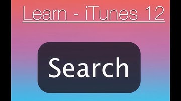 iTunes Tutorial: Search