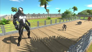 VENOM vs SPIDERMAN OASIS DEATH RUN   Animal Revolt Battle Simulator