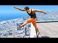 GTA 5: Jumping off Highest Buildings - Funny Moments #2