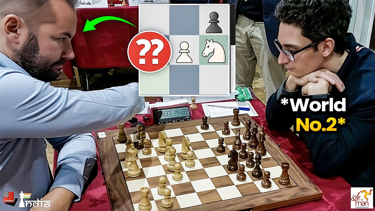 chess24.com on X: Nihal Sarin vs. Caruana on top board in tomorrow's Round  2 of the Grand Swiss!  #c24live #GrandSwiss   / X