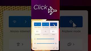 How To Turn Airplane Mode On or Off in Windows 11 | Lenovo Support Quick Tips screenshot 3