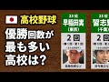 【高校野球】春夏通算の優勝回数ランキング【白球の記憶】