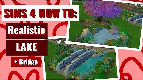 How To Make a REALISTIC LAKE + BRIDGE|| Sims 4 || Speed Build || BASE GAME || NO CC