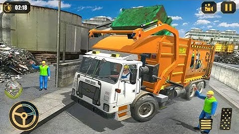 Garbage truck driving game, garbage removal and sorting  Simulator games | Android Gameplay
