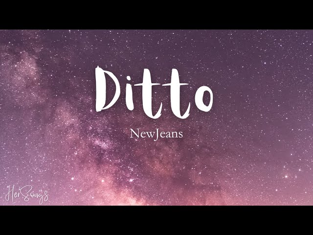 NewJeans Ditto Easy Lyrics 