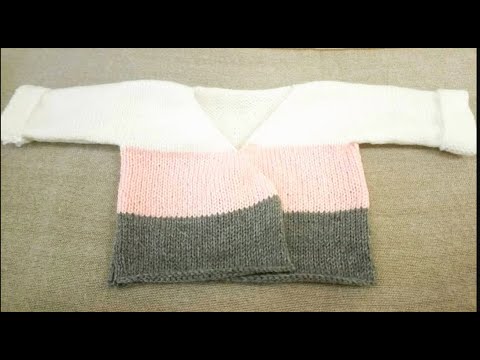 Brassiere Layette Bebe De 3 Mois A 6 Mois Au Tricot Facile A Faire Youtube