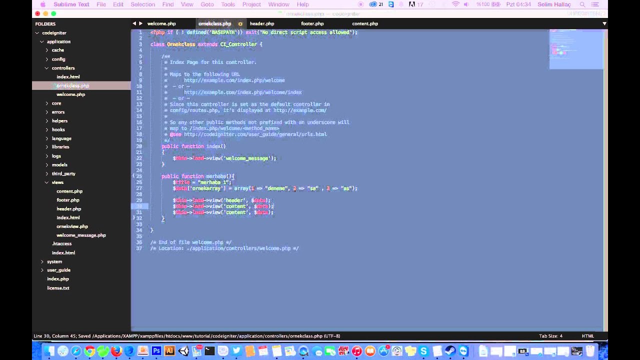 Codeigniter Tutorial for Beginners - Başlangıç - YouTube