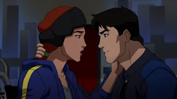 Dick Grayson  Kiss scene - Young Justice Outsiders