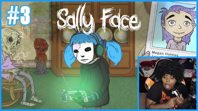I made Sally in Roblox( the little ghost is the ghost girl in my mind) :  r/sallyface