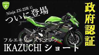 Ninja ZX-25R 政府認証フルエキゾーストマフラーIKAZUCHI ショート