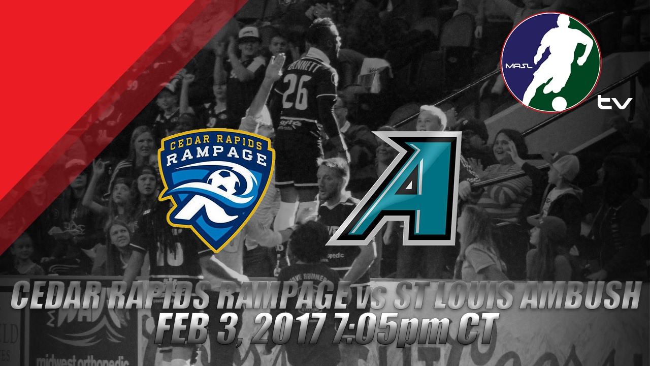 Cedar Rapids Rampage vs St Louis Ambush - YouTube