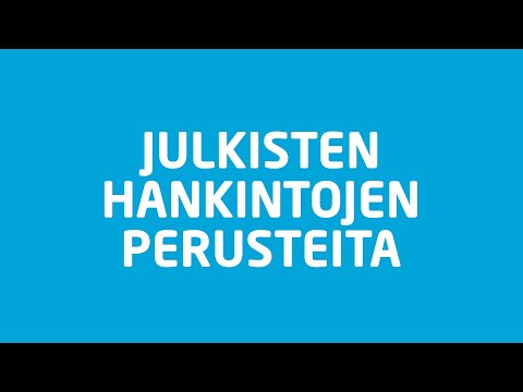 Video: Mikä on alkuperäinen julkinen tarjousprosessi?