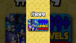 Number 889 - Ranking ALL 999+ Sonic Levels from Worst to Best