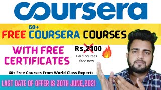 60 Coursera Free Certification Courses 2021 Learn Skill Earn Certificate Mycodeworks