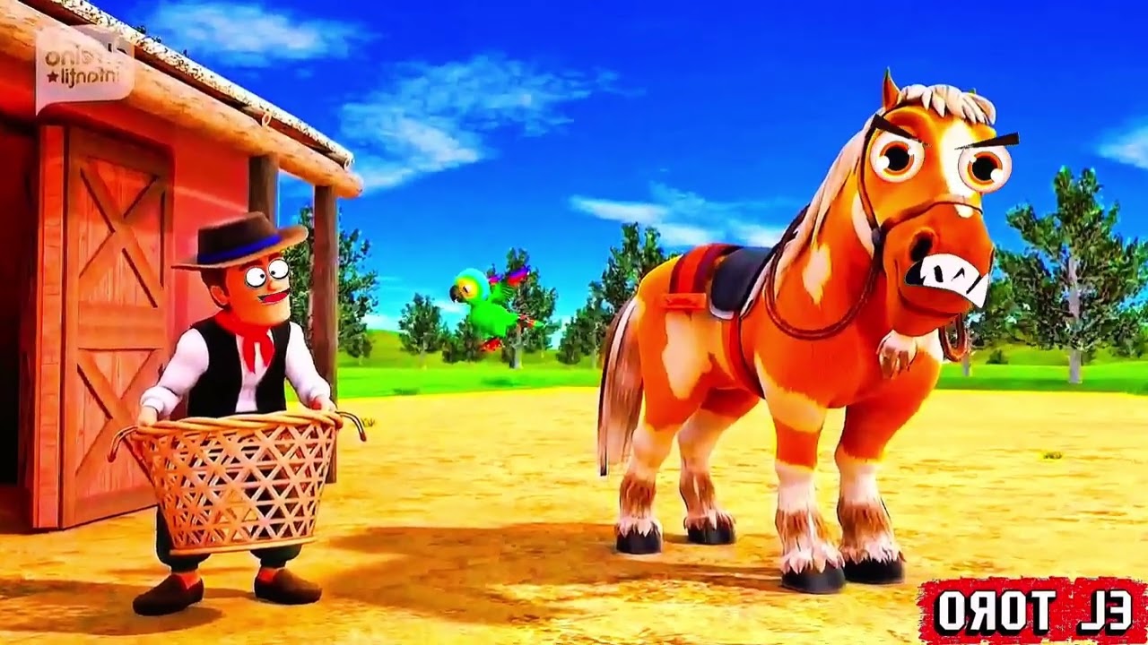 Canción del Caballo y el Pollito 🎶✨🐤🐴 La Vaca Lola 💥🐄 El Tractor y el Toro🐂🚜🌈
