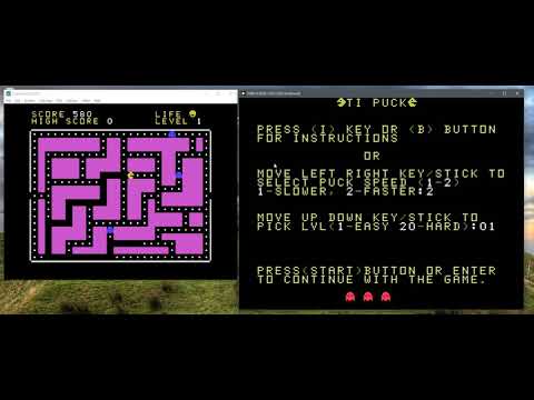 TI Puck Comparison- Original TI-99 BASIC and TI99E
