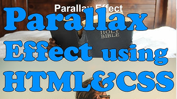 Super Easy Parallax Effect Website Landing Page Using Only HTML and CSS (Quick 4 Minute Video)