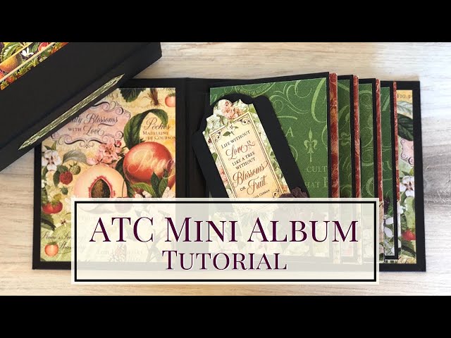 HOW I DECORATED MY GRAPHIC 45 ATC TAG AND POCKET ALBUM USING PORTRAIT OF A  LADY FROM GRAPHIC 45 