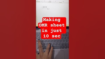 Making OMR sheet in just 10 sec in ms word