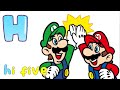 Phonics Song A to M | Jump &amp; Learn in Mario and Friends! | Kiddiezone