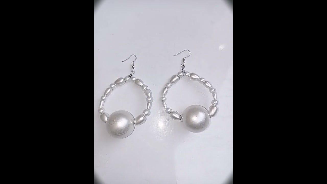 how to make dynamic jewellery with big pearl @yusra jewelry