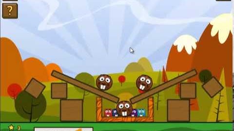 Beaver Blocks Level Pack Walkthrough all Levels