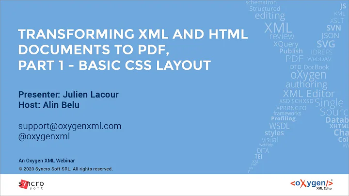 Webinar: Transforming XML and HTML documents to PDF, Part 1 - Basic CSS Layout