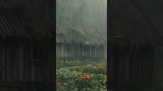 🌧️ Deep Sleep With Heavy Rain and Thunderstorm in the Forest - Heavy Rain on Garden Farm Resimi