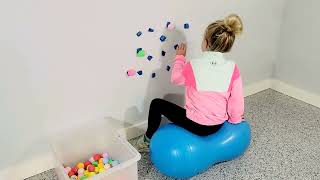 Ping Pong Balls on Wall Peanut Ball