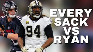 Every Cam Jordan Sack vs. Matt Ryan So Far