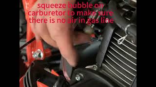 Xpro 40cc KXD705B-1 gas system check 2