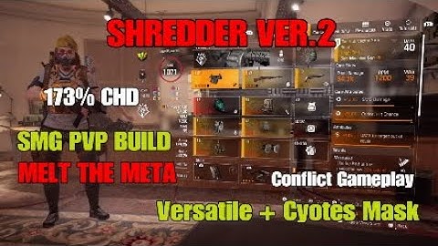 Division 2 Warlords BEST SMG PVP DAMAGE BUILD "SHREDDER VER. 2" MELT THE META !