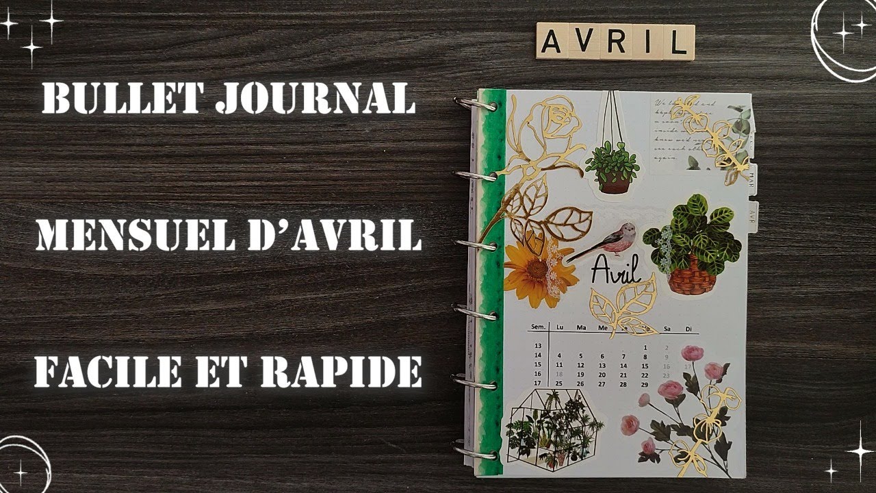 🕊️ Pages mensuelles Avril 2022 🕊️ | Mise en page Bullet journal | Plan