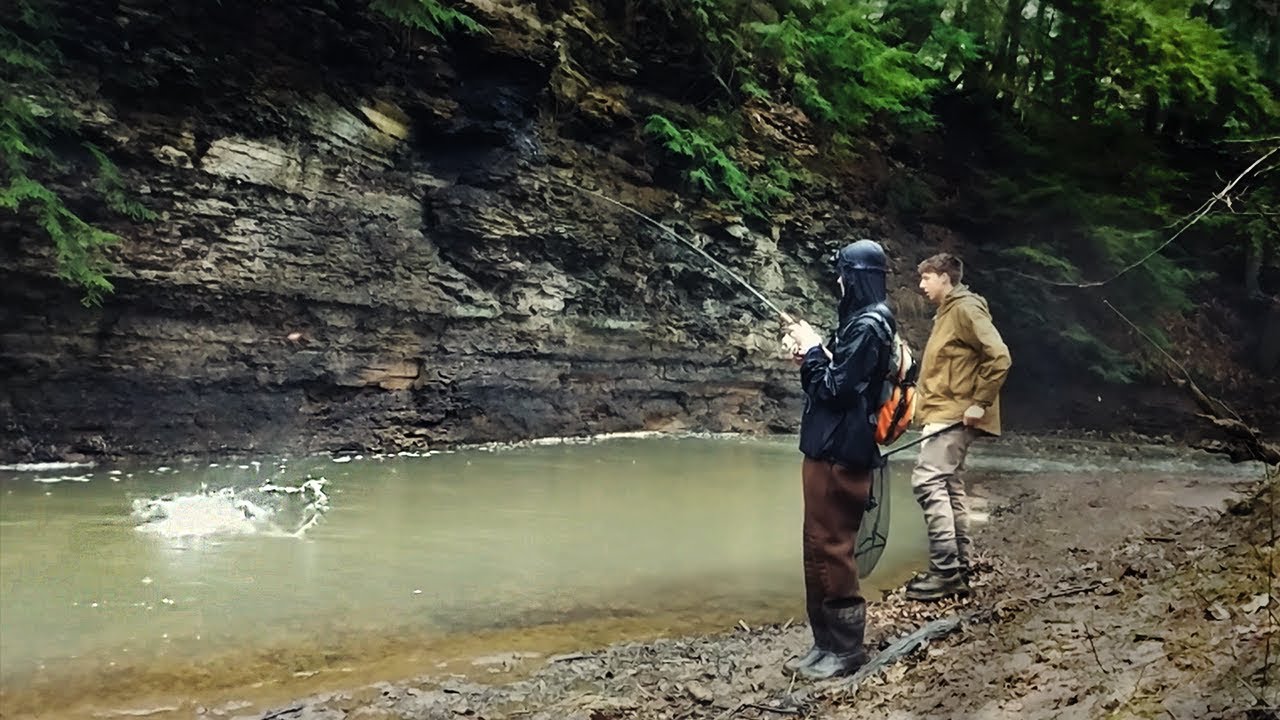 Catching Steelhead in Small Streams while the Rivers are Flooded