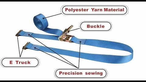 How to use E Track Ratchet Strap with Spring E Fittings-Cargo safety