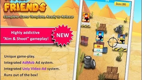 War Friends, addictive aim & shoot game template for Unity3d