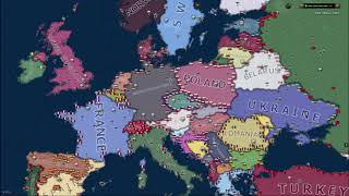 Hoi4 Time-lapse But its WW2 With Modern Borders