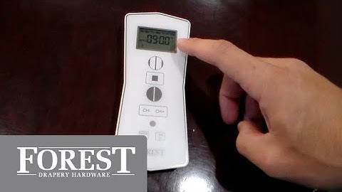 How to Set a Schedule on the Forest Diamond Sense Remote
