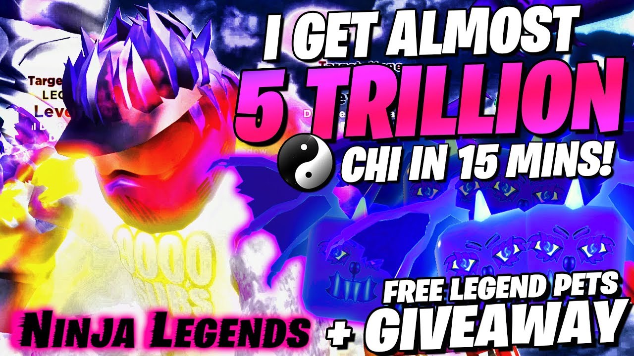 NINJA LEGENDS HOW TO GET CHI FAST â˜¯ 5 TRILLION in 15 MINS NO HACKS GLITCH  ALL CODES FUN ROBLOX GAME - 