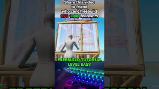 NEW FORTNITE FREEBUILD TUTORIAL #fortnite