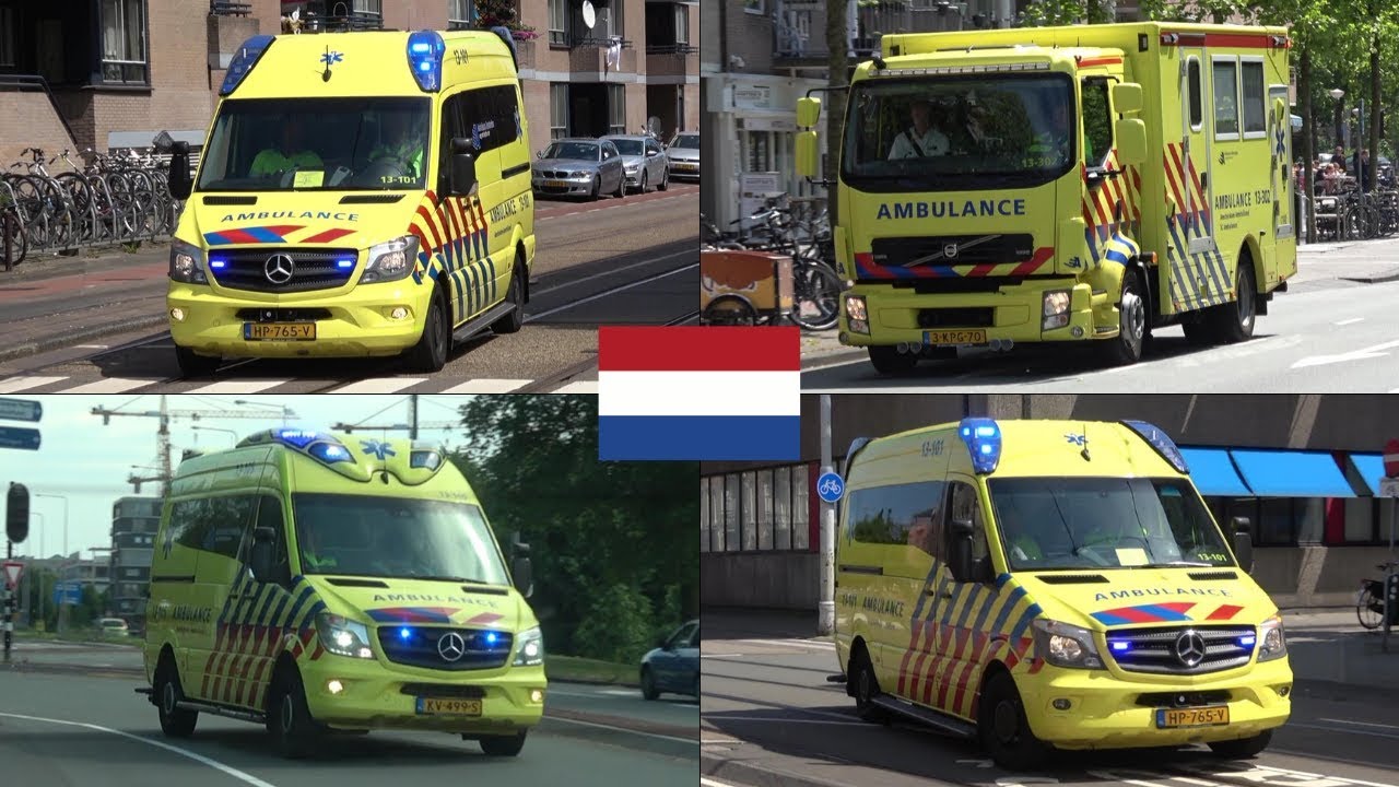 Dutch Ambulances responding in Amsterdam MICU! YouTube