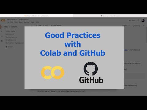 Good Practices when Working with Google Colab and GitHub