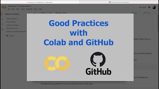 Good Practices when Working with Google Colab and GitHub