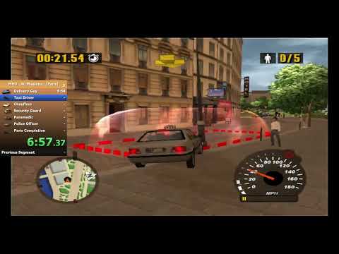 Midtown Madness 3 - All Missions - Paris - 1:08:04 - World Record - XEMU