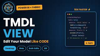 Power BI Has a HIDDEN 5th View – TMDL View Explained (Desktop + Web)