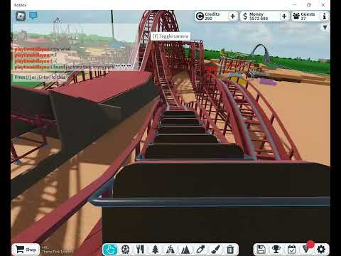 my theme park tour on Roblox  park is not done yet