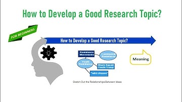 How to Develop a Good Research Topic ?
