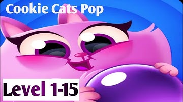 Cookie Cats Level 1-15 By Tactile Games 💜 Walkthrough Android IOS Gameplays 💜