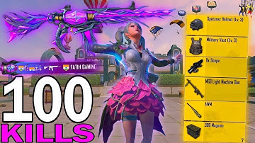 100 KILLS😍! NEW BEST LOOT  GAMEPLAY 🔥Forest Elf SET 🔥SAMSUNG, A7, A8,J4,5,J6,J7,J2,J3, XS,A3, A4,A5