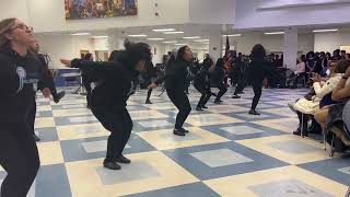 Girls Step Team, WOHS Black Scholarship Dinner, 2/3/23